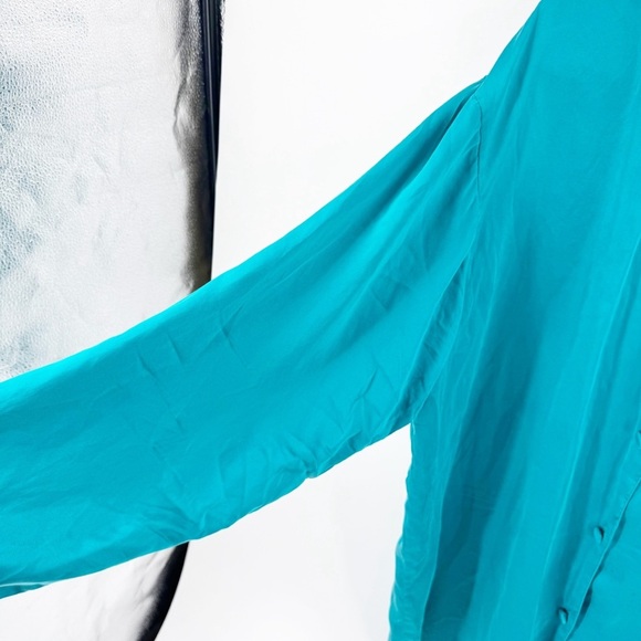 ✅ VINTAGE VICTORIA'S SECRET GOLD LABEL NIGHT SHIRT IN TEAL SIZE LARGE - Picture 6 of 8